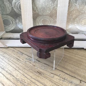 Brown Wood Asian Stand