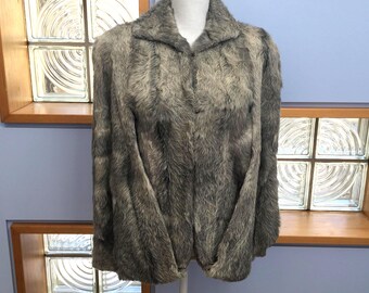 Marshall Field Silver Gray Fur Cape
