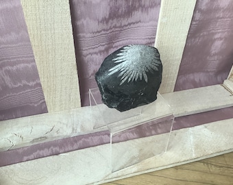 Hand Painted Mum on Black Anthracite