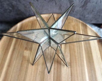 Large Stained Glass Twelve Points Star