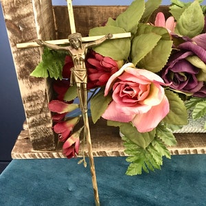 Brass and Bronze Wall INRI Crucifix