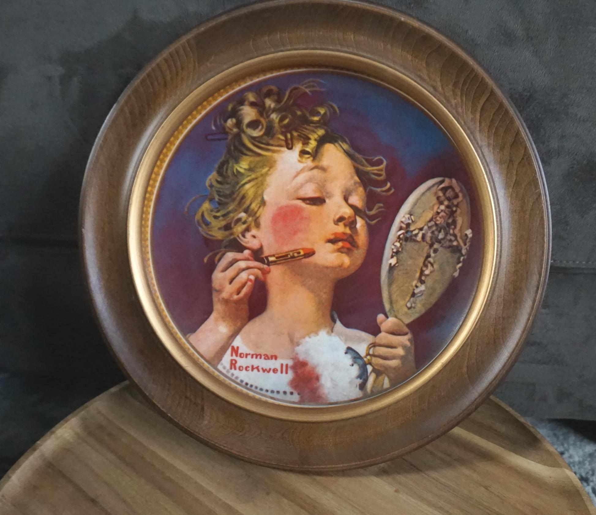 Norman Rockwell Wood Framed 