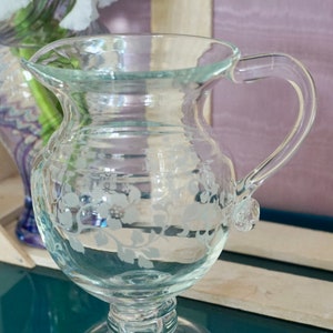 Small Urn-Shaped Glass Pitcher