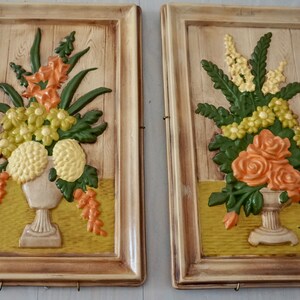 Pair of Metal Flower Wall Decor