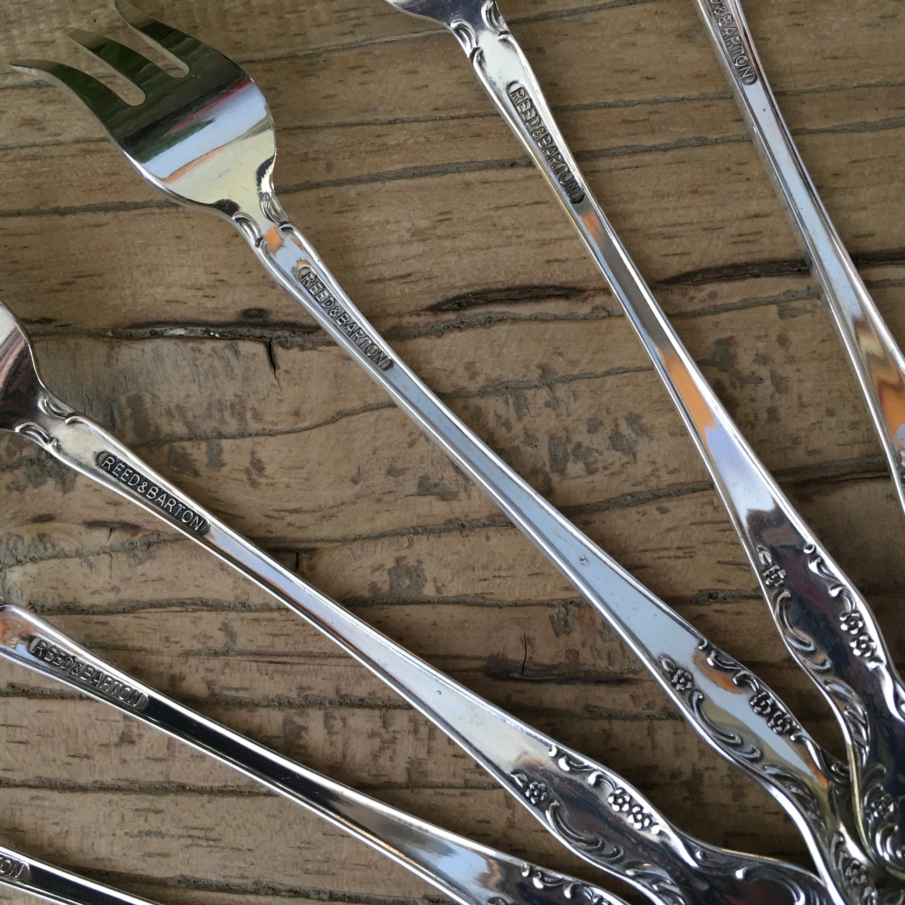 Set of Eight (8) Reed and Barton Shrimp/seafood Appetizer Forks - Etsy