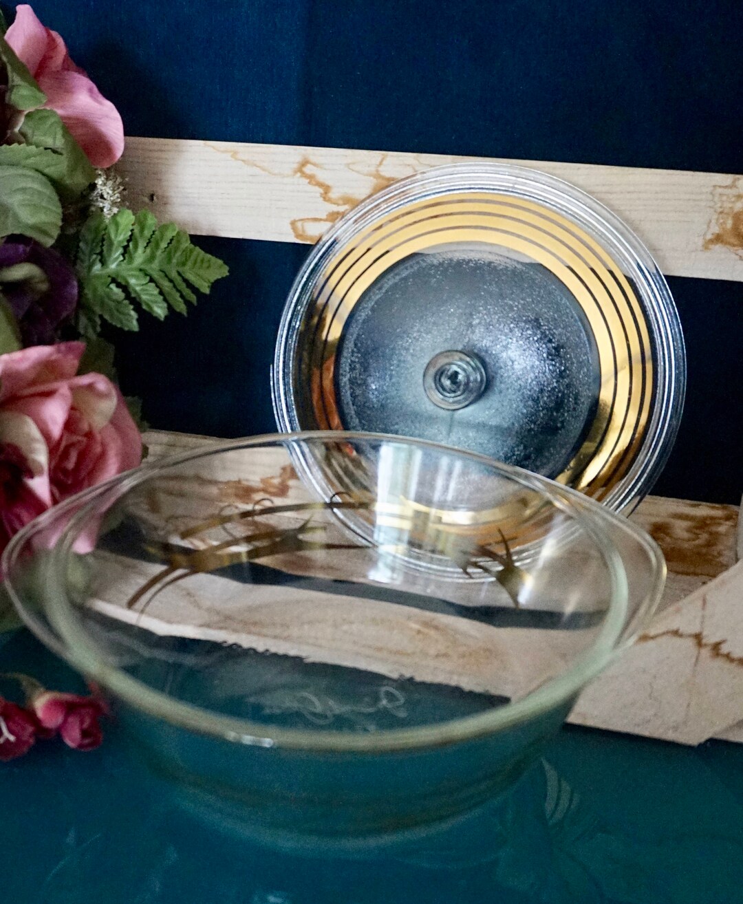 Inland Glass Covered Casserole Dish Etsy