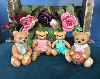 Homco China Bear Family