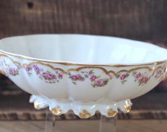 Cuenco con asa de Haviland Limoge