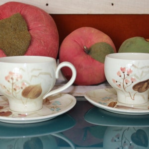 Pair of Red Wing Cups & Saucers