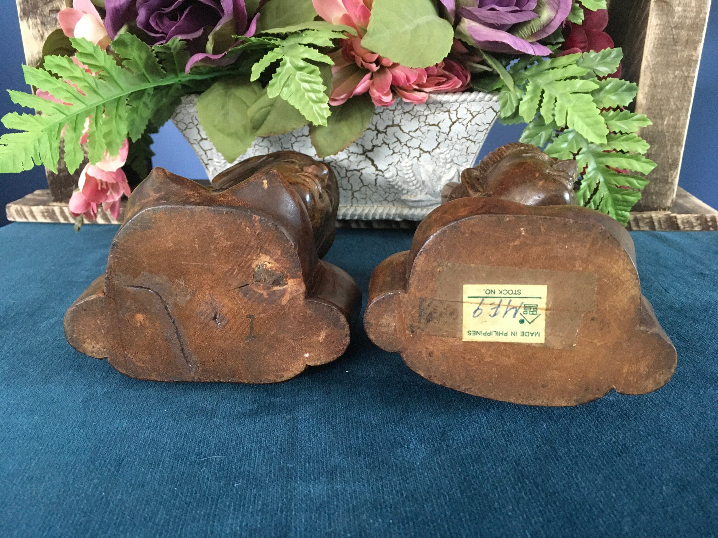 フィリピンの男女の木彫り胸像 - Etsy 日本