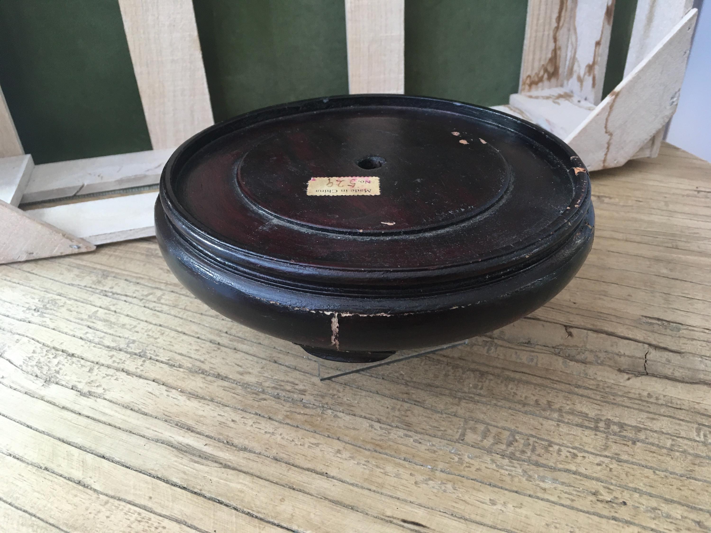 Antique Round Asian Display Stand - Etsy