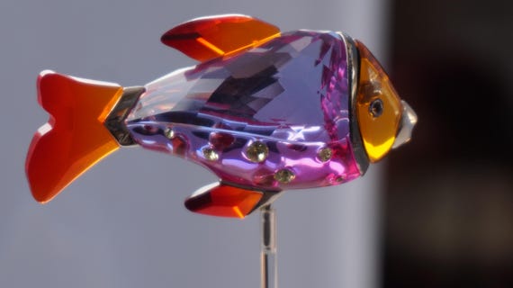 Swarovski Camaret Fish Crystal Paradise #626205 Retired STATUE