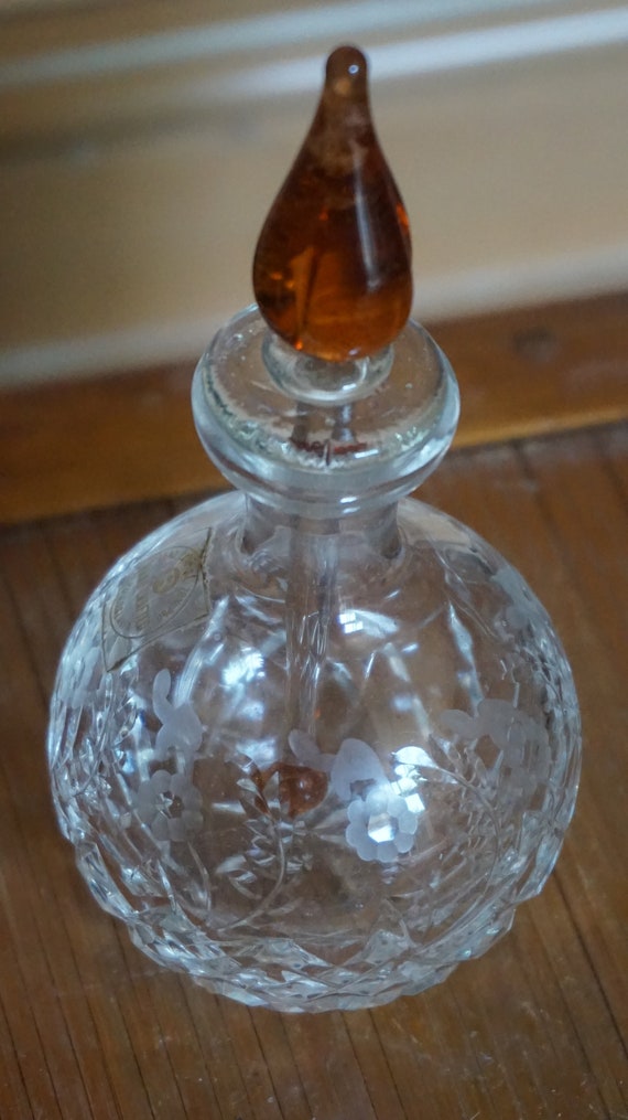 lead crystal etched Gem