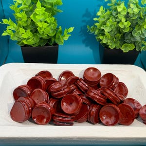 5pc Wooden Sphere or Egg stands for display Small Rustic 1 inch