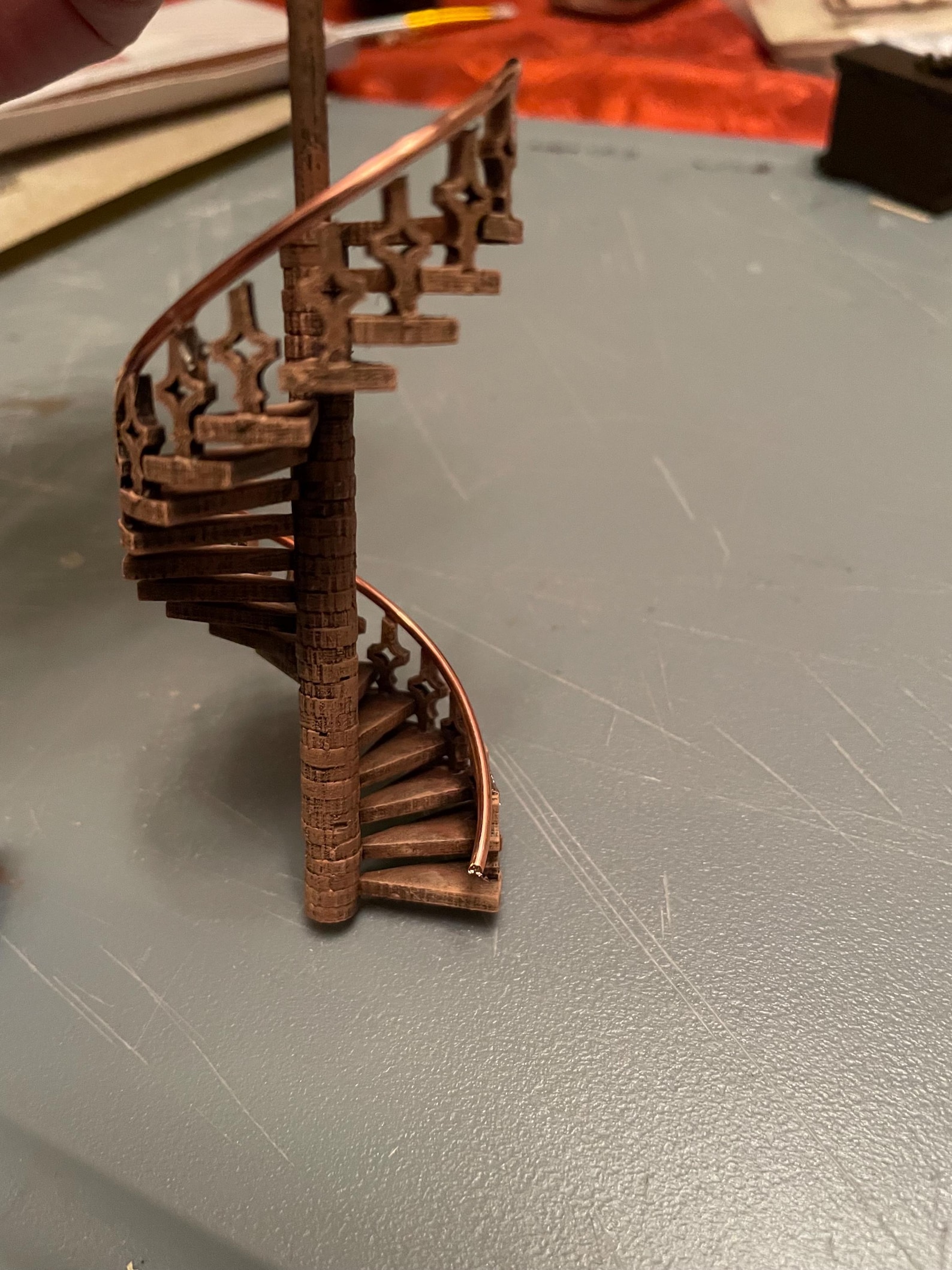 28mm Scale Railing Spiral Staircase and Balcony Railing in Quarter Scale. - Etsy