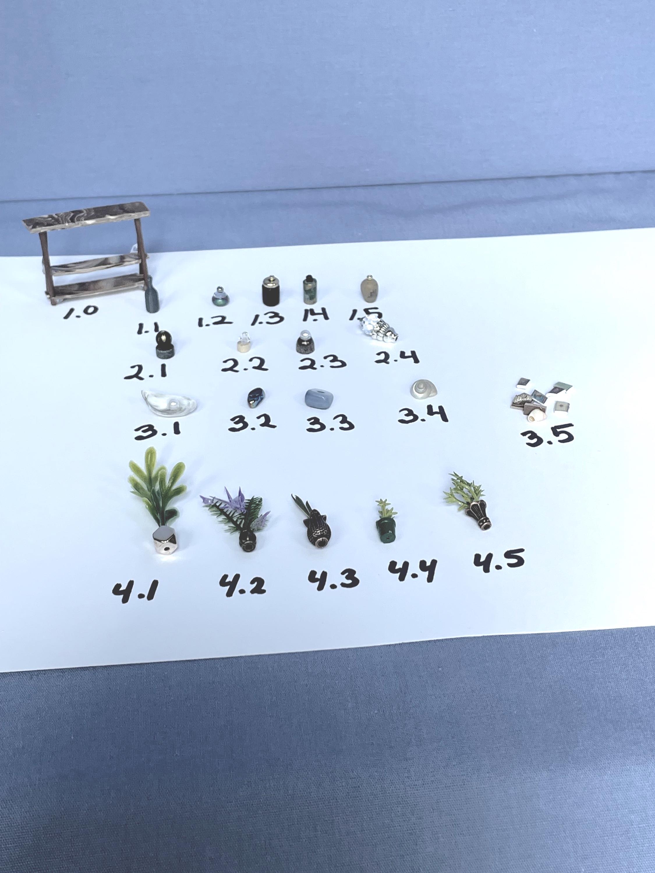 items for fairy apothecary shelf sold separately