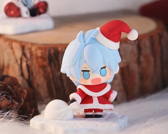 Handmade Honkai Star Rail Christmas Chibi Clay Figure: Accept Custom Orders, Festive Gift