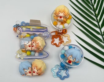 Handmade Honkai Star Rail Mini Clay Figure:  Kawaii Bag Charm & Keychain