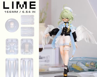 LIME Scale Figure Silicone Mold, Anime Doll Mold, Resin Polymer DIY, Cake Decoration, Custom Doll Making, Multi Proposal Mold, Easy Release