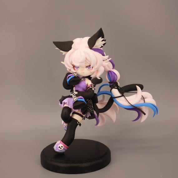 Custom Chibi Clay Figure - Handmade Clay Figurine Commission - OC, Anime & Game Character Sculpture