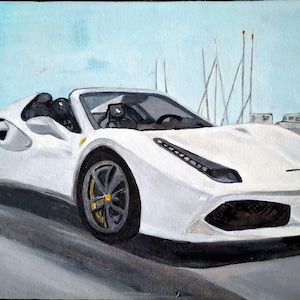White Ferrari