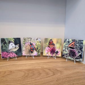 Ceramic Coasters, corked backed, heatproof and wipe clean. Hand printed photographic.