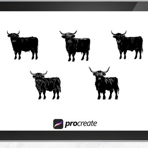 highland cow procreate, cow digital illustration, rustic farm animal art, procreate animal stamp, ipad drawing stamp, farmhouse cow artwork, procreate brush animal, digital cow sticker, planner sticker procreate, rustic wall art digital, country farmhouse decor, cute cow illustration, animal ipad art, procreate farm art, nursery animal art