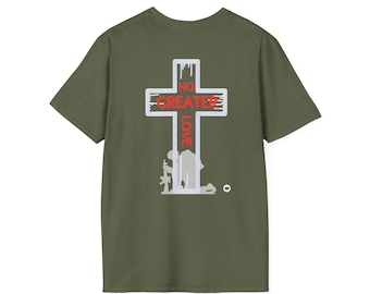 Camiseta cristiana con gráficos, camiseta unisex de estilo suave, ropa de fe, regalo inspirador, ropa religiosa, ropa para eventos religiosos