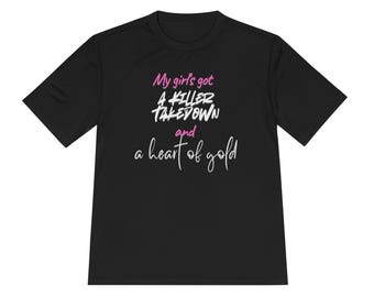Camiseta de lucha libre Wrestle Like a Girl / Papá orgulloso, mamá orgullosa de un luchador