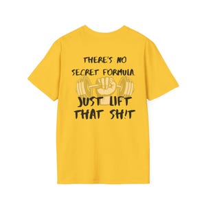Motivational Fitness T-Shirt for Gym Lovers, Cool Workout Tee, Gift for Weight Lifters, Unisex Gym Shirt, Fitness Motivational Apparel