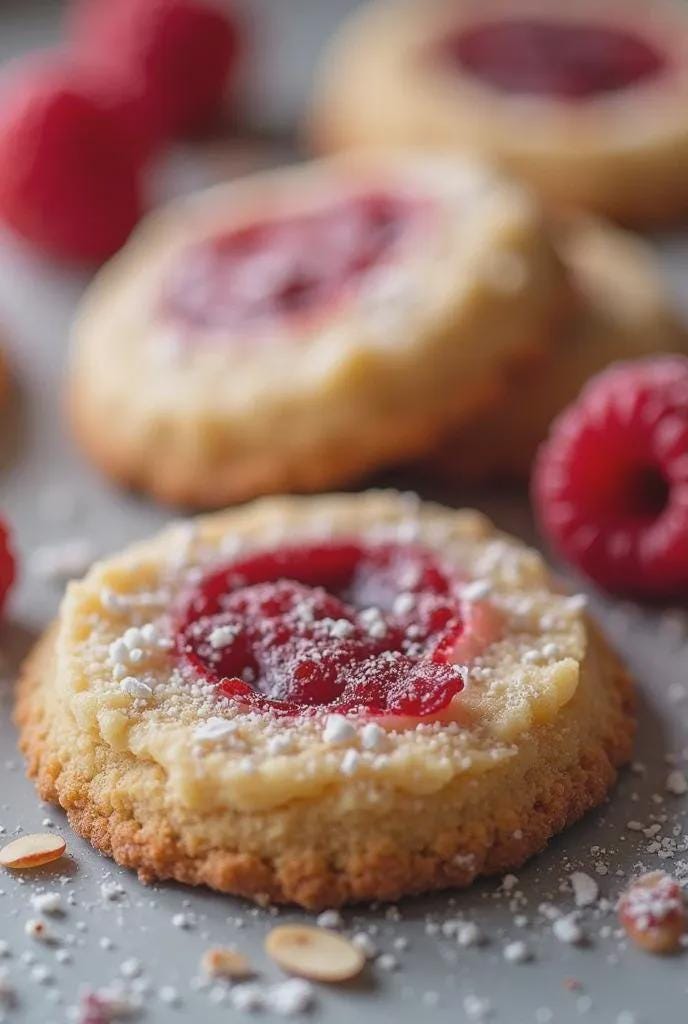 Bakery-style Raspberry Almond Shortbread Cookies – Buttery, Elegant ...