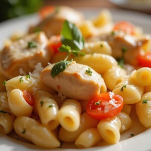 Chicken Alfredo Pasta Bake | Creamy, Cheesy & Family-Friendly (Printable PDF).