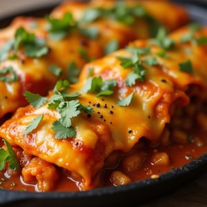 Make-Ahead Enchilada Casserole Recipe | Easy Mexican-Inspired Dinner | Printable Freezer Meal PDF | Cheesy Layered Bake.