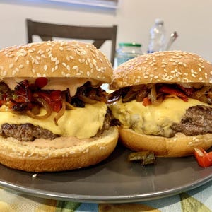 Classic Homemade Burger Recipe | Juicy Beef Patties with Secret Sauce | Printable BBQ Dinner Idea | Easy Recipe PDF Download.