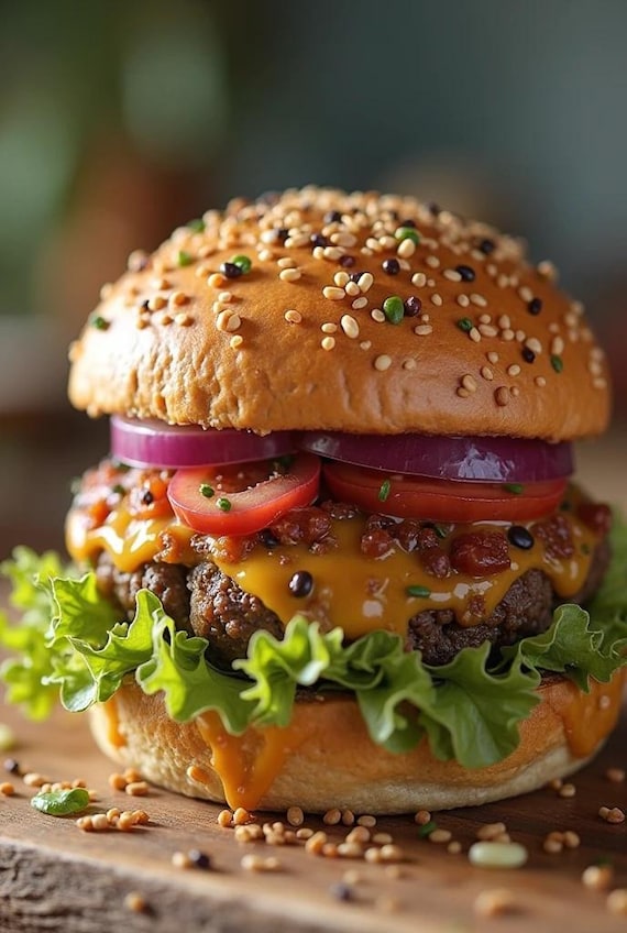 Juicy Homemade Hamburger Patty Recipe: Classic Burger (PDF