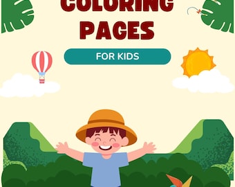 Summer Coloring Pages for Kids – 20+ Printable Beach & Vacation PDF Sheets – Fun Activity Book