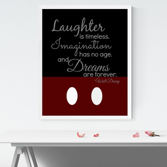 Items similar to Walt Disney Quote Print, Home Decor, Digital Art