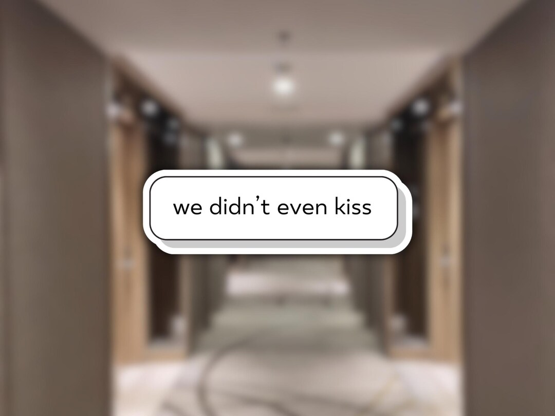 We Didn't Even Kiss UV Glossy Vinyl Sticker | Heated Rivalry Stickers ...