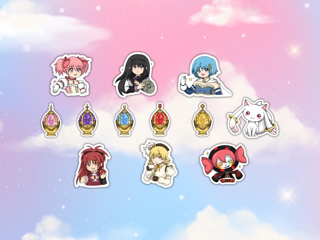 Anime R Sticker Anime Sticker Pack - 12 UV and Water Resistant Stickers Included ...