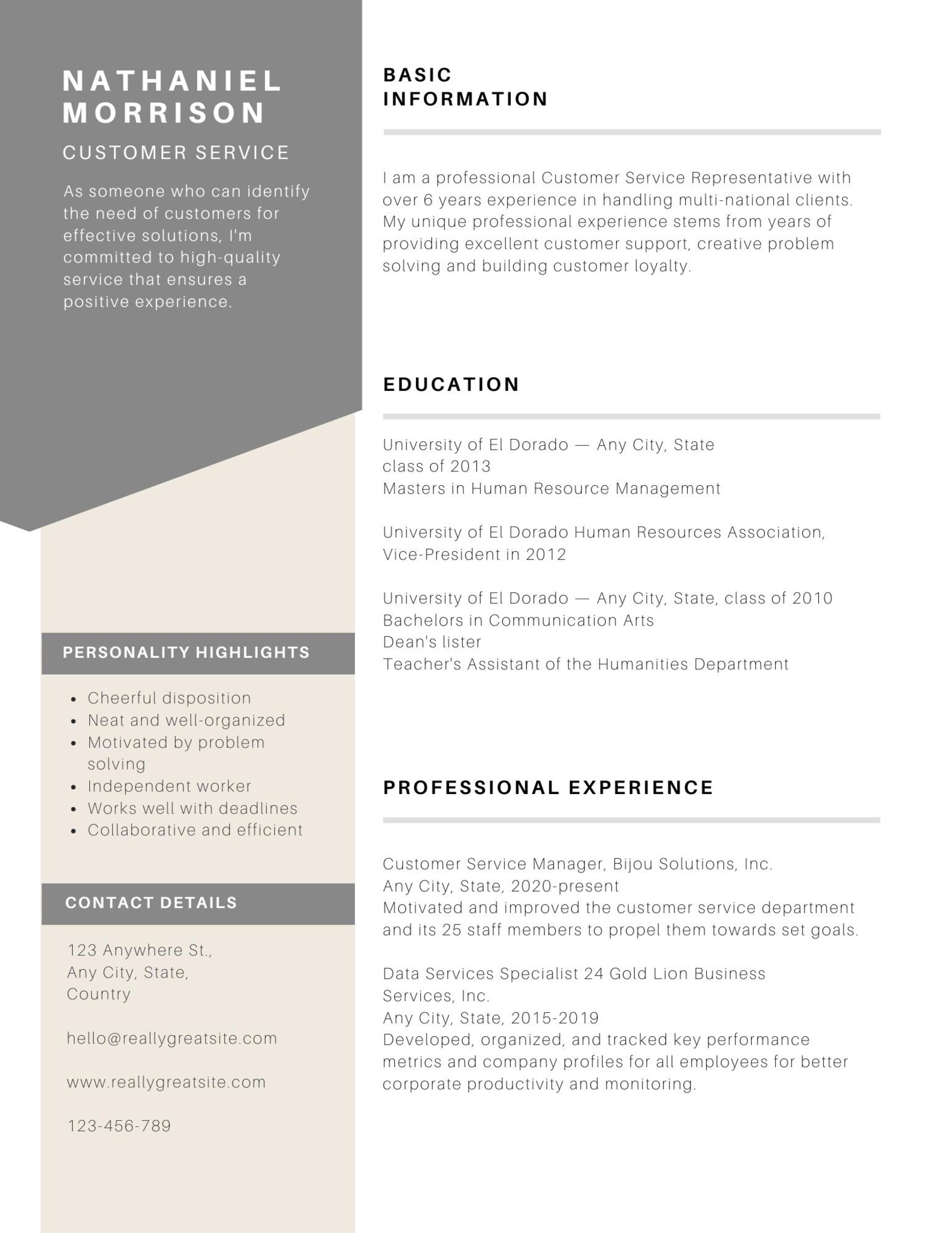 Modern Resume Template for Remote Jobs: Ats-friendly, Editable CV ...
