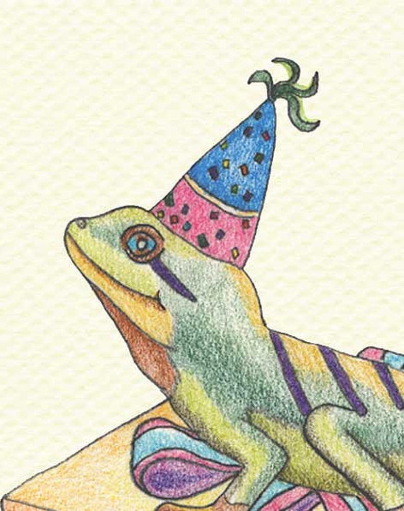Lizard Birthday Party Card Reptile Party Invitation Etsy