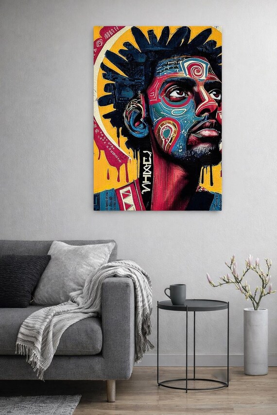 Black Jesus Art Print: Inspirational Religious Decor on Matte Paper