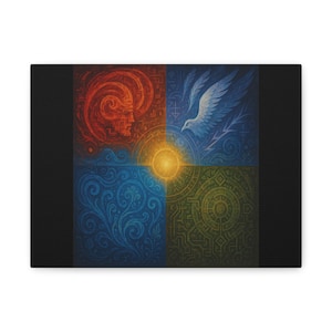 Vibrant Canvas Wall Art, Abstract Decor for Home, Colorful Room Accent, Inspirational Art, Unique Gift for All Occasions