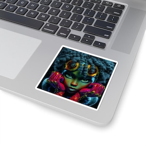Afro-Urban Art Stickers: Vibrant Kiss-Cut Vinyl Decals