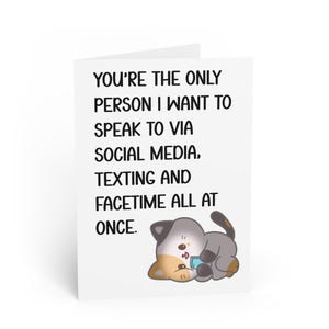 Greeting Cards, Funny Friendship Card, Best Friend Card, Sarcastic Card, Birthday Card, Just Because Card