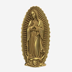 Our Lady of Guadalupe STL File | High Relief Virgin Mary 3D Model for CNC Carving, Laser Engraving, or 3D Printing Religious Wall Art
