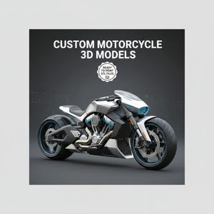 Custom Motorcycle STL File - CAD Modeling Service Personalized Bike 3D ...