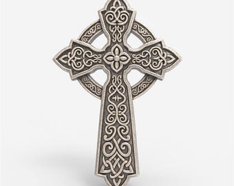 Celtic Cross Crucifix STL File Cross 3d Model For CNC Router 3D Printer Laser Engraving File Digital Download Template