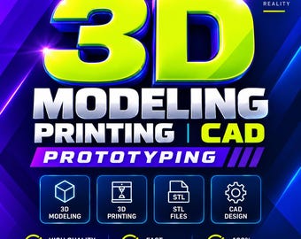 Custom 3D Model CAD & Printing Service Custom STL File Personalized 3D Modeling For CNC Laser Printer Machine