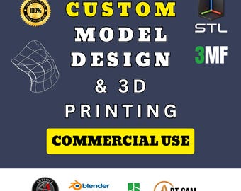 Custom STL File - For Polymer Clay Cutters Personalized 3D Model Design For CNC Router 3d Printer